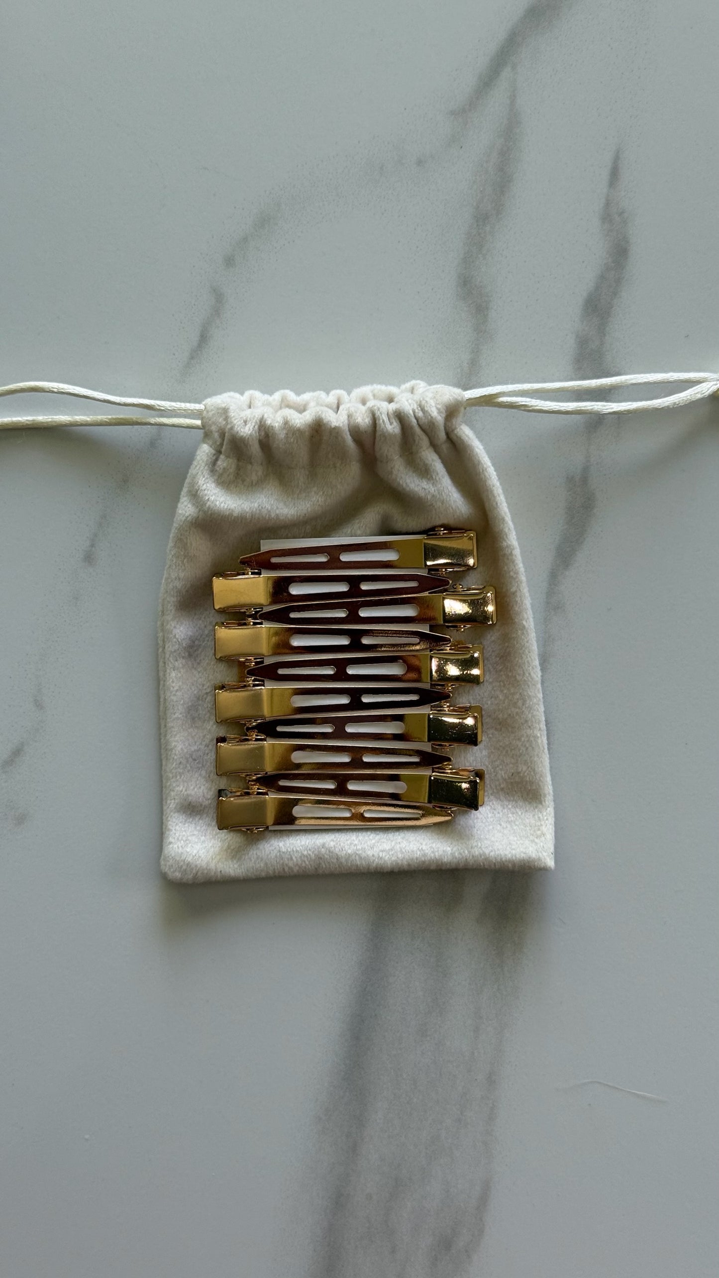 Gold Extension Clips Large 10pcs